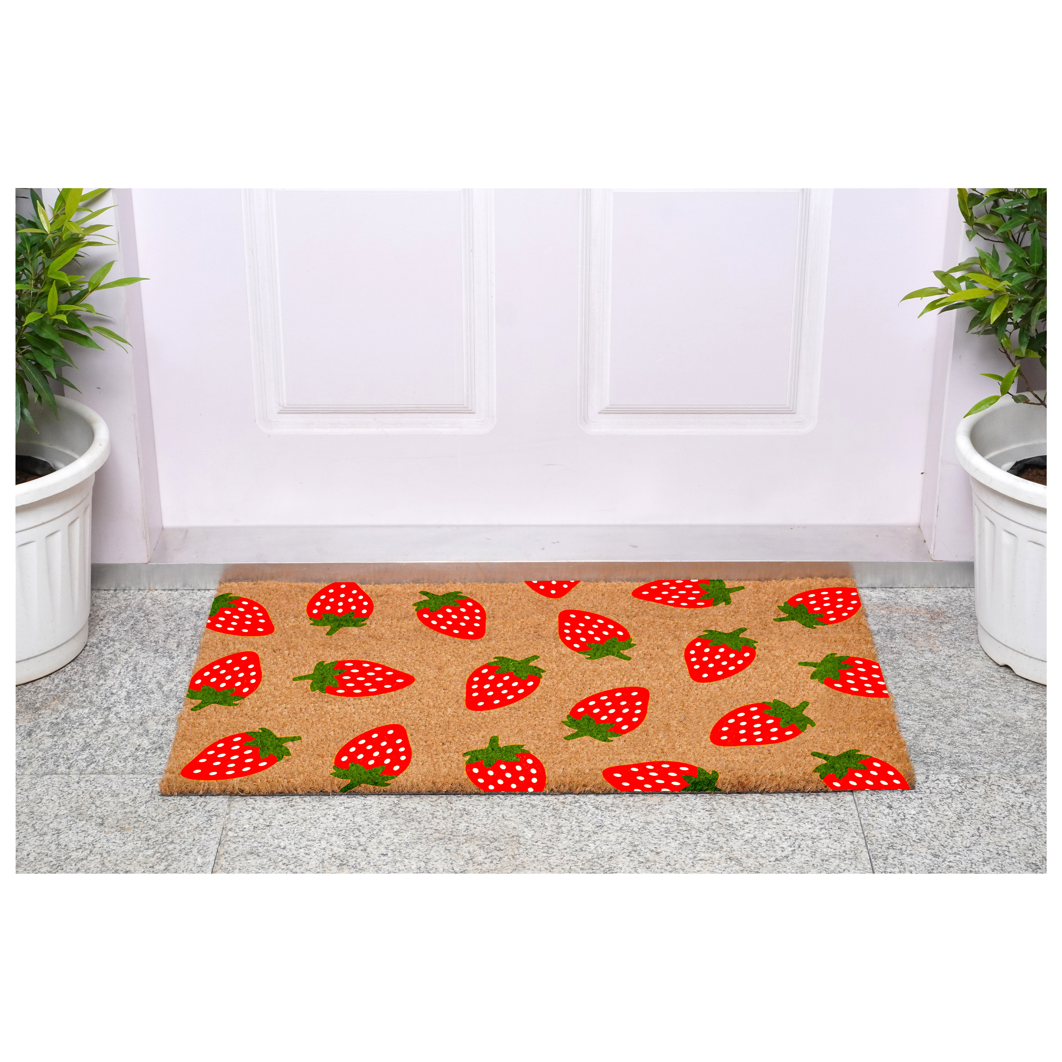 Latitude Run® Strawberry Bliss Doormat | Wayfair